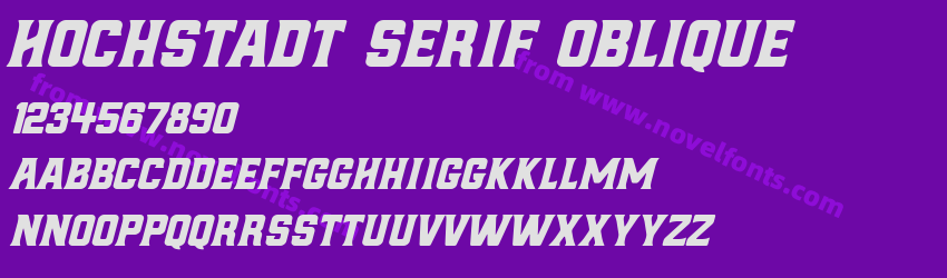 Hochstadt Serif ObliquePreview Hochstadt Serif ObliquePreview