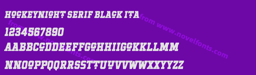 Hockeynight Serif Black ItaPreview Hockeynight Serif Black ItaPreview