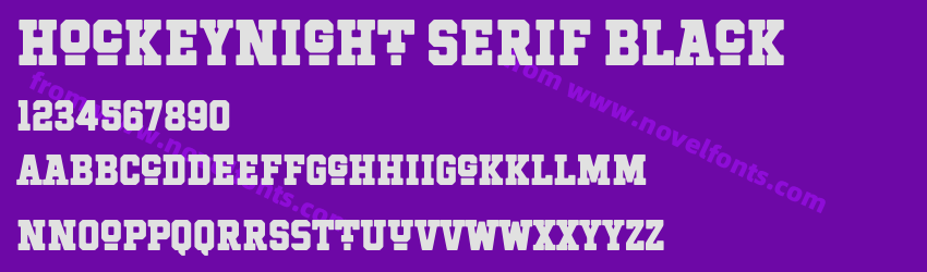 Hockeynight Serif BlackPreview Hockeynight Serif BlackPreview