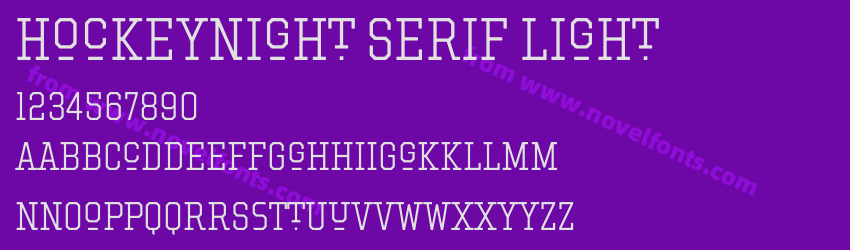 Hockeynight Serif LightPreview Hockeynight Serif LightPreview