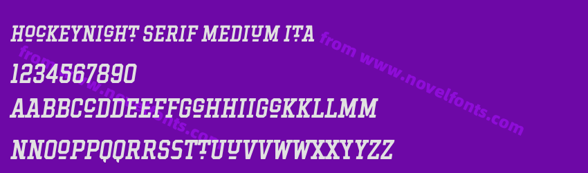 Hockeynight Serif Medium ItaPreview Hockeynight Serif Medium ItaPreview