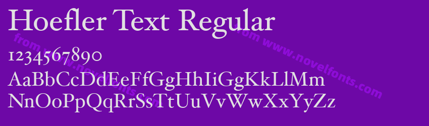 Hoefler Text RegularPreview Hoefler Text RegularPreview