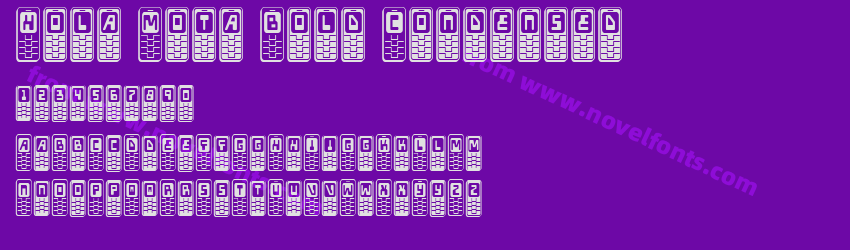 Hola Mota Bold CondensedPreview Hola Mota Bold CondensedPreview