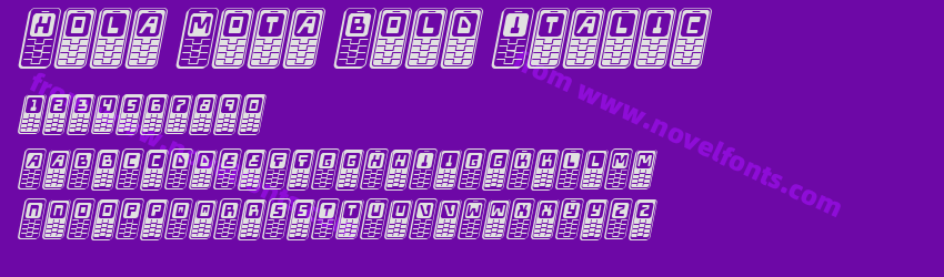 Hola Mota Bold ItalicPreview Hola Mota Bold ItalicPreview