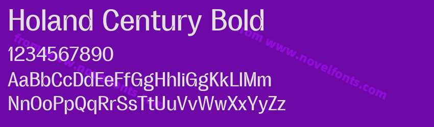 Holand Century BoldPreview Holand Century BoldPreview