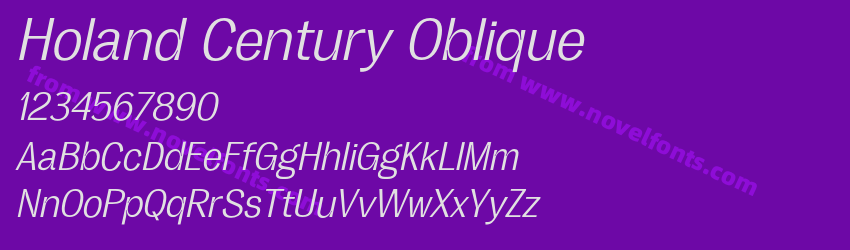 Holand Century ObliquePreview Holand Century ObliquePreview