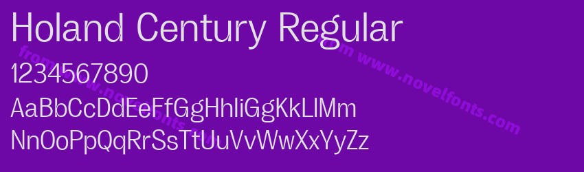 Holand Century RegularPreview Holand Century RegularPreview