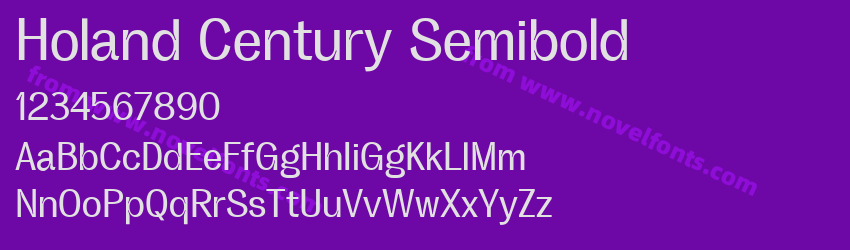 Holand Century SemiboldPreview Holand Century SemiboldPreview
