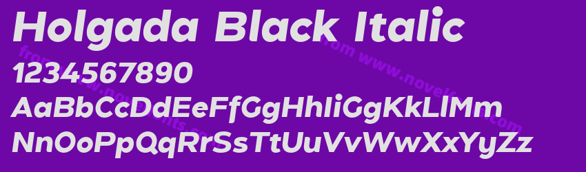 Holgada Black ItalicPreview Holgada Black ItalicPreview