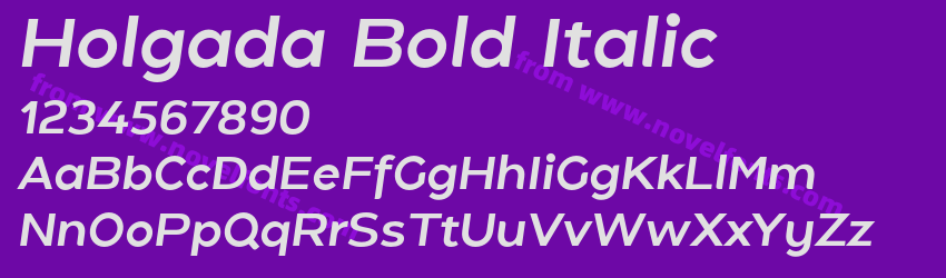 Holgada Bold ItalicPreview Holgada Bold ItalicPreview
