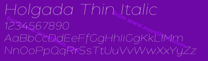 Holgada Thin ItalicPreview Holgada Thin ItalicPreview