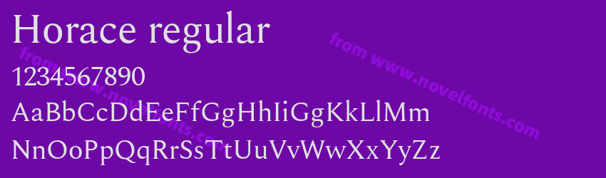 Horace regularPreview Horace regularPreview