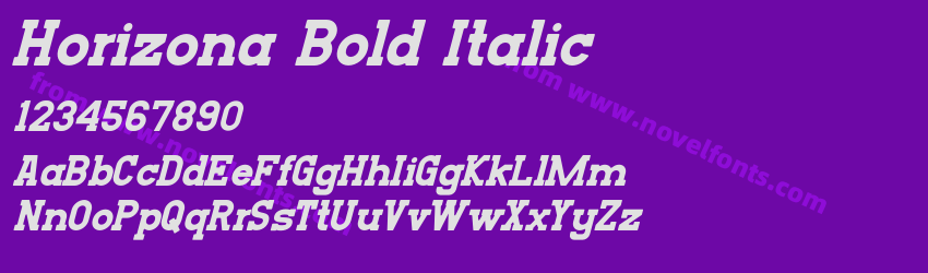 Horizona Bold ItalicPreview Horizona Bold ItalicPreview