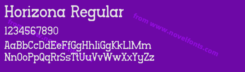 Horizona RegularPreview Horizona RegularPreview
