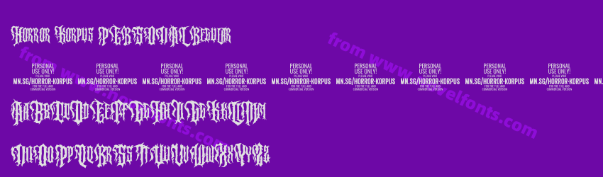 Horror Korpus PERSONAL RegularPreview Horror Korpus PERSONAL RegularPreview