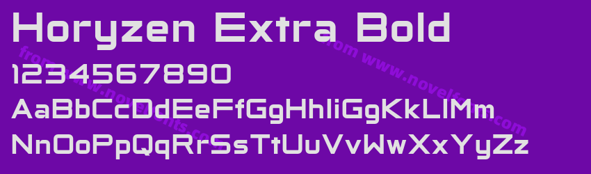 Horyzen Extra BoldPreview Horyzen Extra BoldPreview