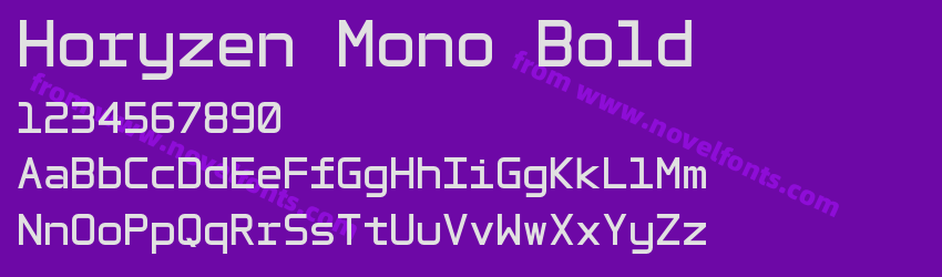 Horyzen Mono BoldPreview Horyzen Mono BoldPreview