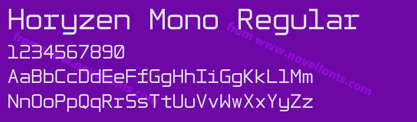 Horyzen Mono RegularPreview Horyzen Mono RegularPreview