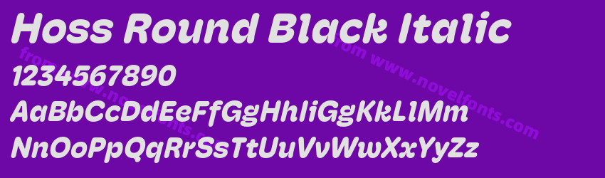 Hoss Round Black ItalicPreview Hoss Round Black ItalicPreview