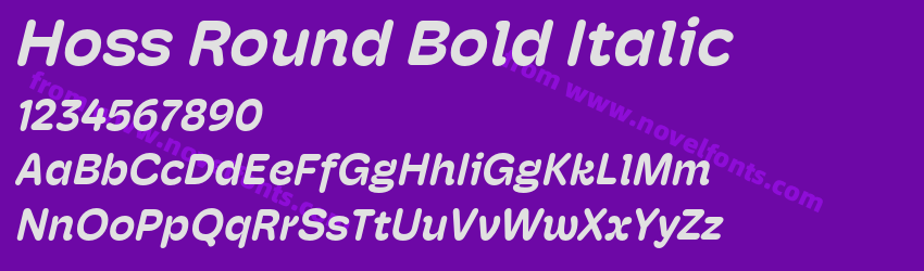 Hoss Round Bold ItalicPreview Hoss Round Bold ItalicPreview