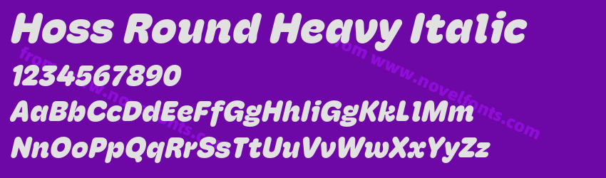 Hoss Round Heavy ItalicPreview Hoss Round Heavy ItalicPreview