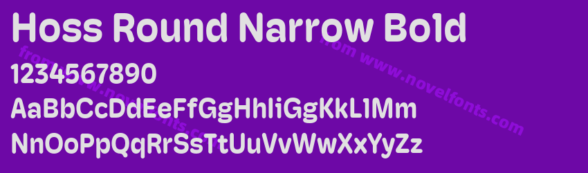 Hoss Round Narrow BoldPreview Hoss Round Narrow BoldPreview