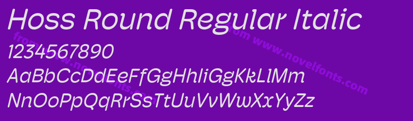 Hoss Round Regular ItalicPreview Hoss Round Regular ItalicPreview