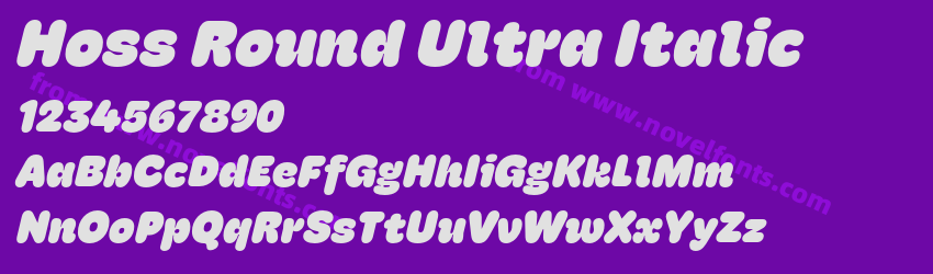 Hoss Round Ultra ItalicPreview Hoss Round Ultra ItalicPreview