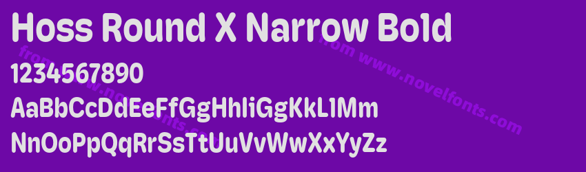 Hoss Round X Narrow BoldPreview Hoss Round X Narrow BoldPreview