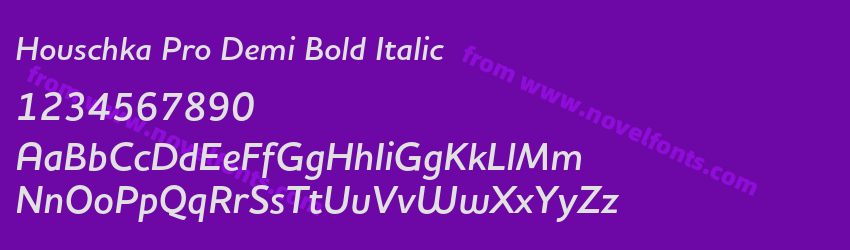 Houschka Pro Demi Bold ItalicPreview Houschka Pro Demi Bold ItalicPreview