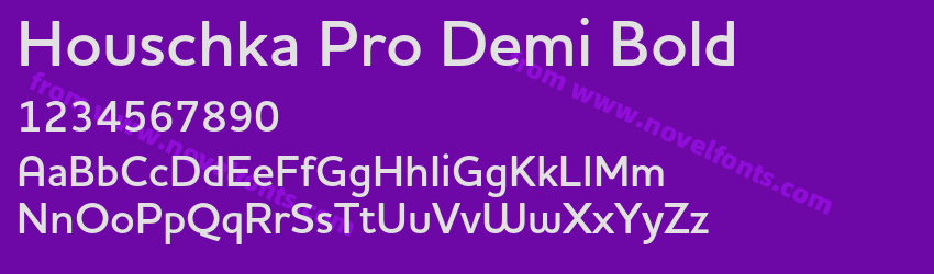 Houschka Pro Demi BoldPreview Houschka Pro Demi BoldPreview