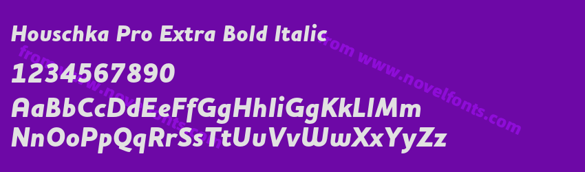 Houschka Pro Extra Bold ItalicPreview Houschka Pro Extra Bold ItalicPreview