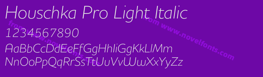 Houschka Pro Light ItalicPreview Houschka Pro Light ItalicPreview