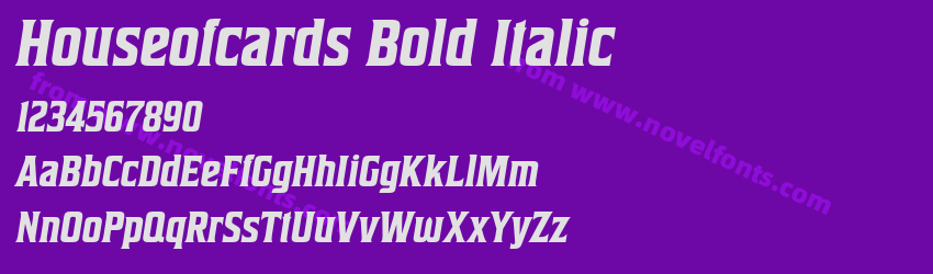 Houseofcards Bold ItalicPreview Houseofcards Bold ItalicPreview