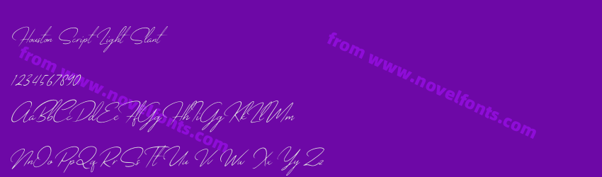 Houston Script Light SlantPreview Houston Script Light SlantPreview