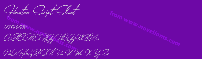 Houston Script SlantPreview Houston Script SlantPreview