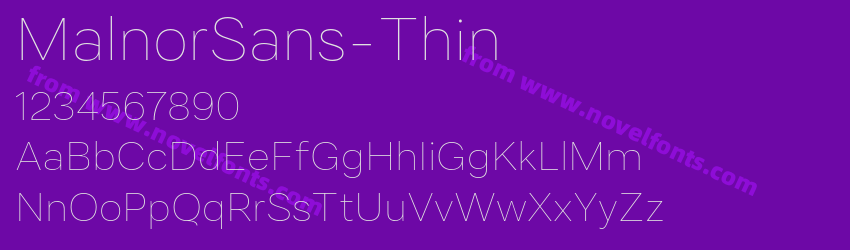 MalnorSans-ThinPreview