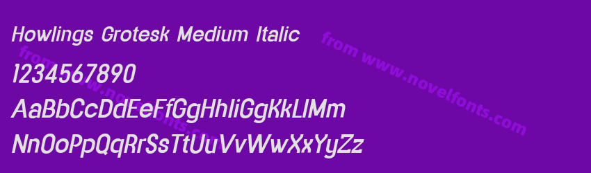 Howlings Grotesk Medium ItalicPreview Howlings Grotesk Medium ItalicPreview