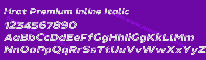 Hrot Premium Inline ItalicPreview Hrot Premium Inline ItalicPreview