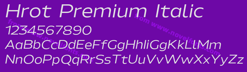 Hrot Premium ItalicPreview Hrot Premium ItalicPreview