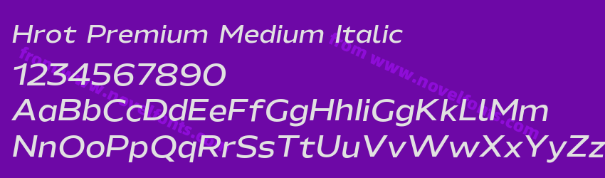Hrot Premium Medium ItalicPreview Hrot Premium Medium ItalicPreview