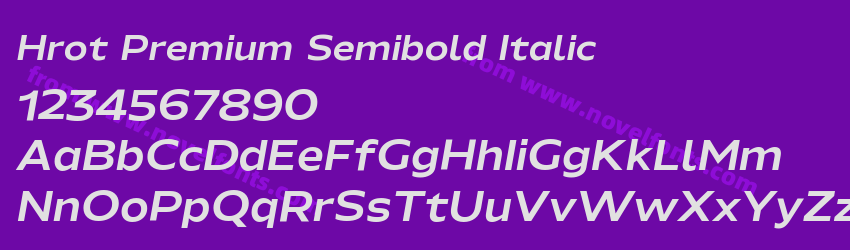 Hrot Premium Semibold ItalicPreview Hrot Premium Semibold ItalicPreview