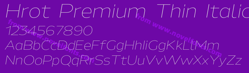Hrot Premium Thin ItalicPreview