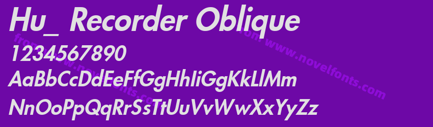 Hu_ Recorder ObliquePreview Hu_ Recorder ObliquePreview