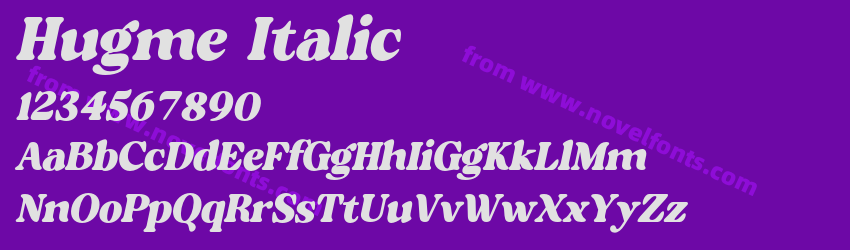 Hugme ItalicPreview Hugme ItalicPreview