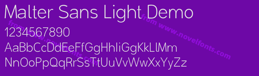 Malter Sans Light DemoPreview