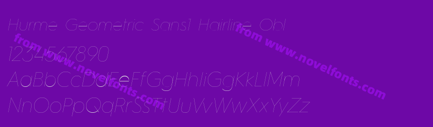 Hurme Geometric Sans1 Hairline OblPreview Hurme Geometric Sans1 Hairline OblPreview