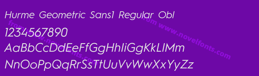 Hurme Geometric Sans1 Regular OblPreview Hurme Geometric Sans1 Regular OblPreview