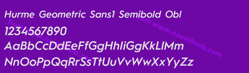 Hurme Geometric Sans1 Semibold OblPreview Hurme Geometric Sans1 Semibold OblPreview