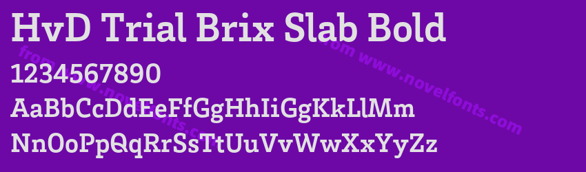 HvD Trial Brix Slab BoldPreview HvD Trial Brix Slab BoldPreview